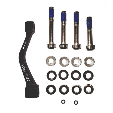 Avid Post Spacer Set - 20 S (Front 180/Rear 160) Inc. Stainless Caliper Mounting Bolts (CPS & Standard) - AVMB8008003 - Aerolux
