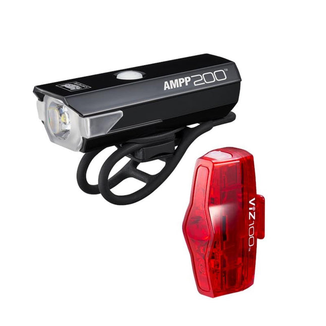 CatEye AMPP 200 / VIZ 100 Bike Light Set - CA490A200CV100C - Aerolux