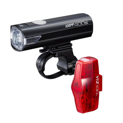 CatEye AMPP 400S / VIZ 100 Bike Light Set - CA490A400SV100C - Aerolux