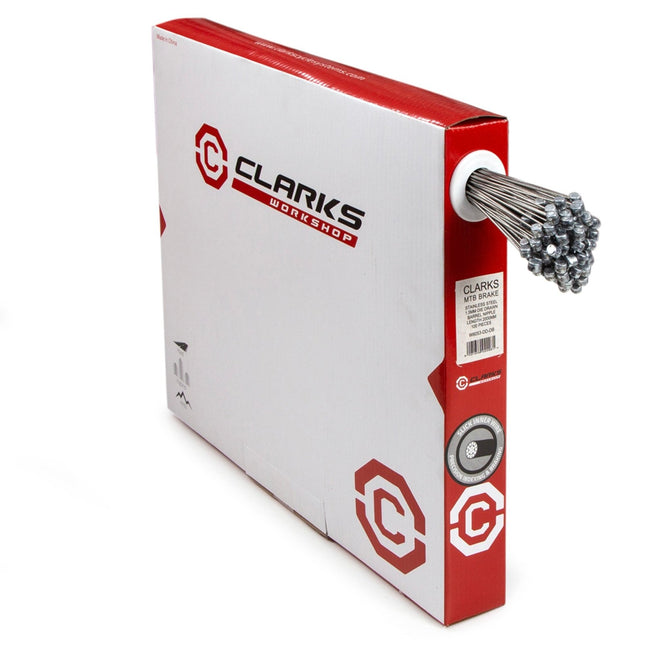 Clarks MTB/Hybrid Die - Drawn S/S Inner Brake Wire W1.5 x L2000mm Barrel Nipple Dispenser Box (100pcs) - W6053DDDB - Aerolux