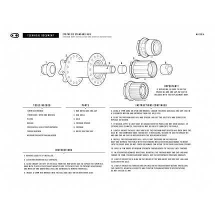 Crankbrothers Freehub Body Alloy Driver - CRB-16506 - Aerolux