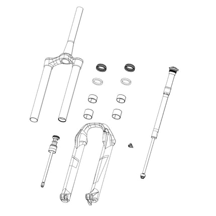 Rockshox Fork CSU - Dual Position Air - 27B 38 Off - Set Taper (No Gradients) Zeb A1 (2021) - SSP8090040 - Aerolux