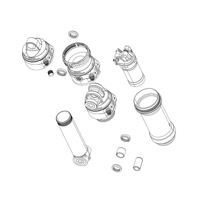 RockShox Rear Shock Volume Reducer Kit - (Includes 2 Tokens) - Trek Isostrut A1+ (2024+) - SSP8051010 - Aerolux