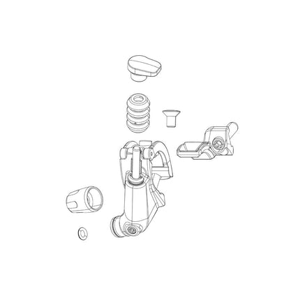 RockShox Spare - Remote Spare Part Discrete PUCK Hydraulic Remote (Spacer) For XLoc RemoteS Qty2 - R8001000B - Aerolux