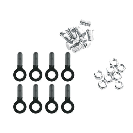 SKS 8x Bolts,Nuts & Endcaps for Chromoplastics/Longboard/Bluemels - SKX6011 - Aerolux