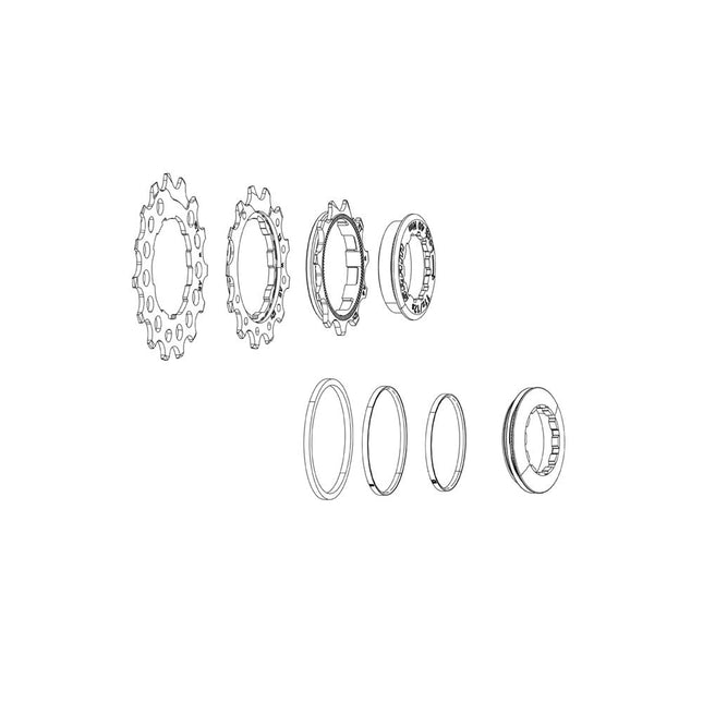 SRAM Cassette Lockring OG1070 PG970 Aluminium (12t) - FWLR1210 - Aerolux