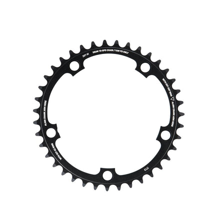 SRAM Chain Ring Road Red2012 X - Glide R 39T Yaw 10 speed S1 130 Alum 3mm BlastBlack (53 - 39) - CRS39FGY - Aerolux
