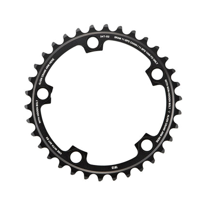 SRAM Chain Ring Road Red22/Force22/Rival22 X - Glide R 36T Yaw 11 Speed S1 110 Alum 3mm Blast Black (52 - 36 46 - 36) - CRS010009 - Aerolux