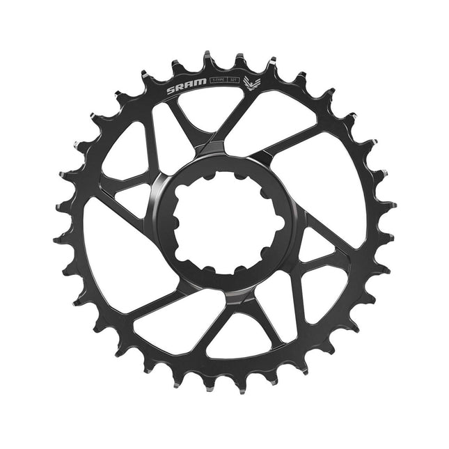 SRAM Chain Ring T - Type Eagle Aluminium Direct Mount 3mm Offset Eagle (Including 8 Bolts) Black - S1000 - CW8071003 - Aerolux