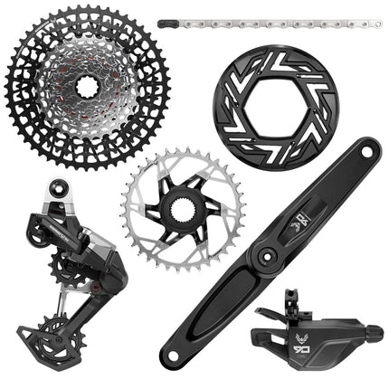 SRAM Eagle 90 Groupset EMTB BOSCH (RD, Single Click Trigger wClamp, FC Eagle 90 wCap, CR T - Type 36T, Clip - on Guard, GX T - Type chain 126l, CS XS - 1275 BLK 10 - 52t) - SGS8337004 - Aerolux