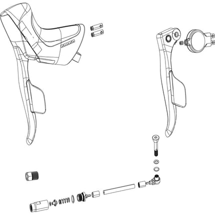 SRAM ED Force E1 Exchange Kit Shifter And Brake AXS Disc (Including Hood) - SSP8078014 - Aerolux