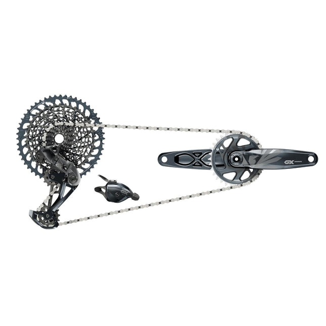 SRAM GX Eagle DUB Boost Groupset (Rear Der, Trigger Shifter With Clamp, Crankset DUB 12s With DM 32t X - SYNC Chainring, Chain 126 links 12s, Cassette XG - 1275 10 - 52t, Chaingap Gauge) - SGS8095000 - Aerolux