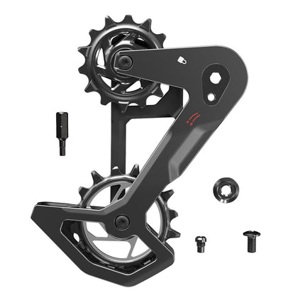 SRAM Rear Derailleur Cage Kit Carbon T - Type Eagle AXS Without Damper (Replacement Outer And Inner Cages, Bit Driver Hex3, Including Pulleys) - SSP18104023 - Aerolux