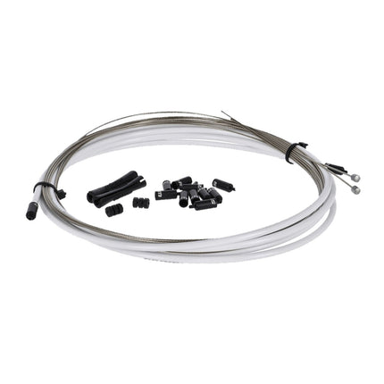 SRAM SlickWire Road and MTB Shift Cable Kit 4mm (2x 2300mm 1.1mm coated cables, 4mm nylon braided housing, ferrules, end caps, frame protectors) - SC8007001 - Aerolux