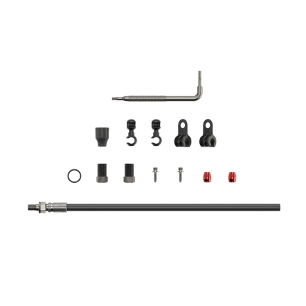 SRAM Spare - Disc Brake Hydraulic Hose Kit - Threaded Inline Crimp - 2000Mmblk (Inc. Crimp & Fittings) - Elixir 5/7/9/R/CR/X0,Guide RSC (A1),Guide R/RS (A1),DB5,Level Tl - SSP8037000 - Aerolux