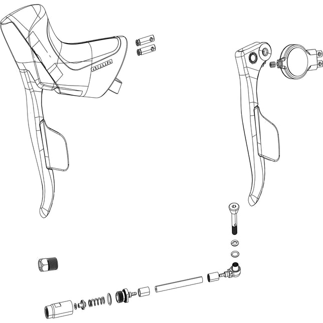 SRAM Spare - ED Brake Lever Assembly Red Etap AXS Disc Left - SSP7018081000 - Aerolux
