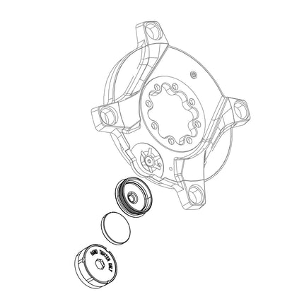 SRAM Spare - Powermeter Crank Arm Bolt Kit And AXS Cover Plug Drive Side M18/M30 Dub Steel Black Rival D1 - SS8005000 - Aerolux