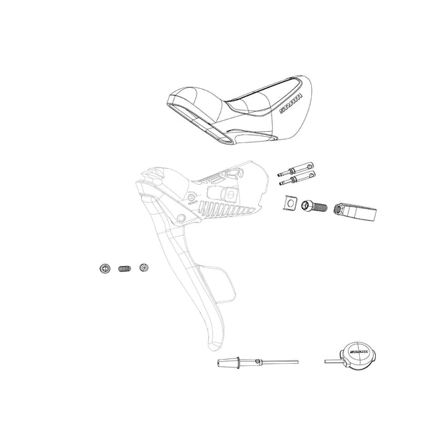 SRAM Spare - Shifter Clamp Kit EB Red Force Etap AXS Pair - SSP7018080000 - Aerolux