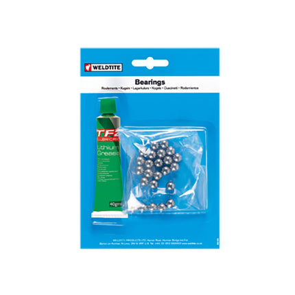 Weldtite 5/32 Ball Bearings & Grease (54 Balls) - BB021 - Aerolux