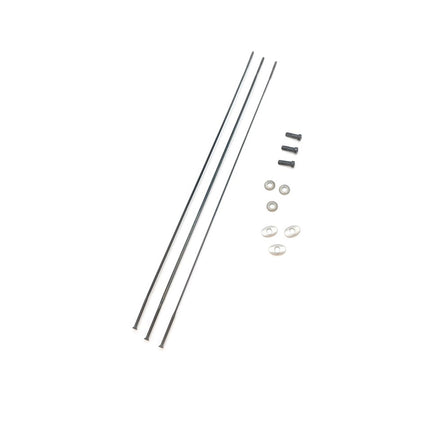 Zipp Spokes & Nipples & Washers CX Ray Straight - Pull External Hex Secure Lock Black Oxide 184mm (3 pcs) - Z91508012 - Aerolux