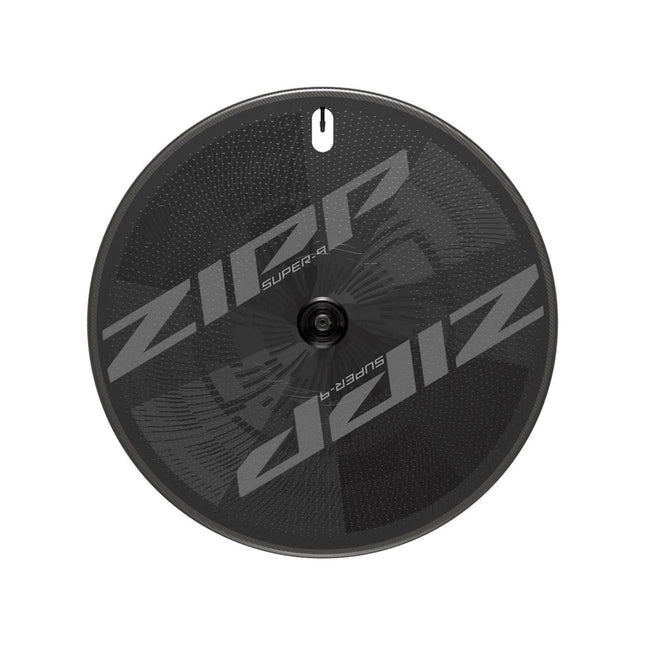 Zipp Super - 9 Carbon Disc Wheel Tubeless Track 700C Front Wheel 100mm Bolted (Ta12x100mm Included) Standard Graphic B1 - ZPWH8729003 - Aerolux