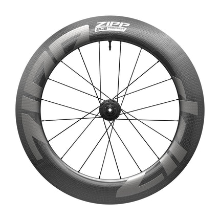 Zipp Wheel - 808 Firecrest CarbonTubeless Disc Brake Center Locking 700c Rear 20Spokes XDR 12x142mm Standard Graphic B1 - ZPWH8694001 - Aerolux